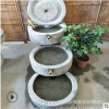 廠家直銷石雕石磨盤流水?dāng)[件雕刻室內(nèi)民間磨盤裝飾園林景觀擺件