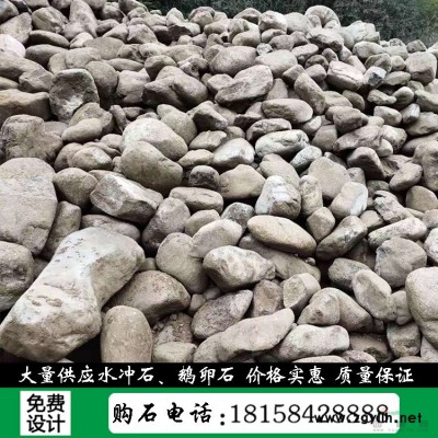 浙江天然水沖石駁岸石草坪點綴石直銷