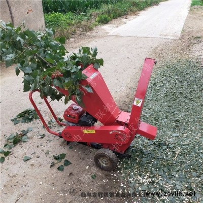 手推式木材粉碎機 干鮮枝條碎枝機 林園使用干鮮枝葉削片1
