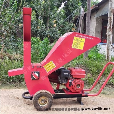 林園枝條粉碎機 果園藤蔓削片粉碎機 四輪后置式10公分枝條破碎機促銷中1
