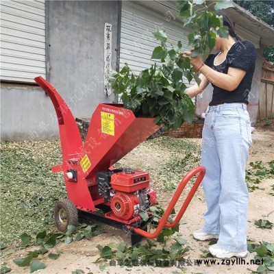 四輪后置式樹杈粉碎機 苗圃園雜枝粉碎處理機 葡萄藤蔓削片機廠家動力齊全2